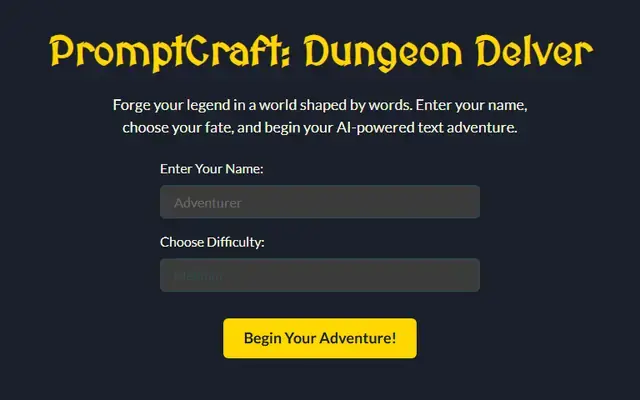PromptCraft: Dungeon Delver screenshot